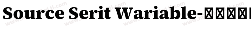 Source Serit Wariable字体转换